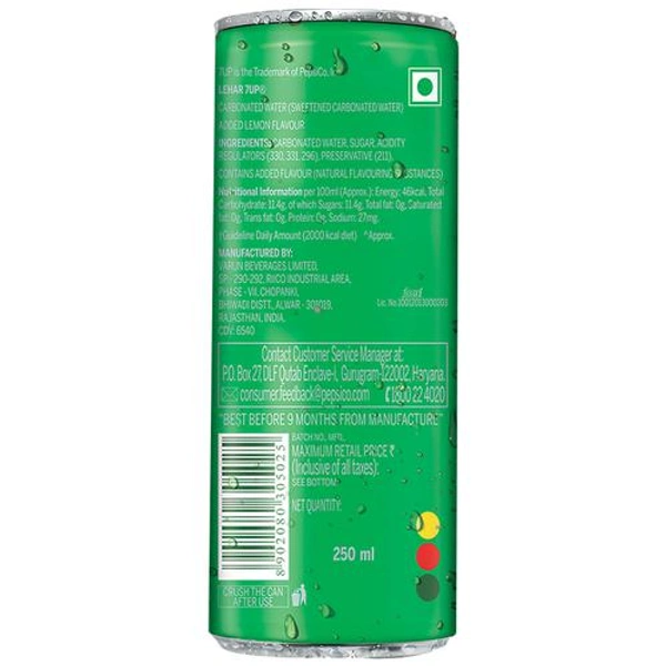 7 Up Soft Drink - Lemon, 250 ml Can