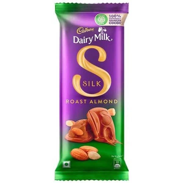 Cadbury Dairy Milk Silk Chocolate Bar - Roast Almond, 58 g