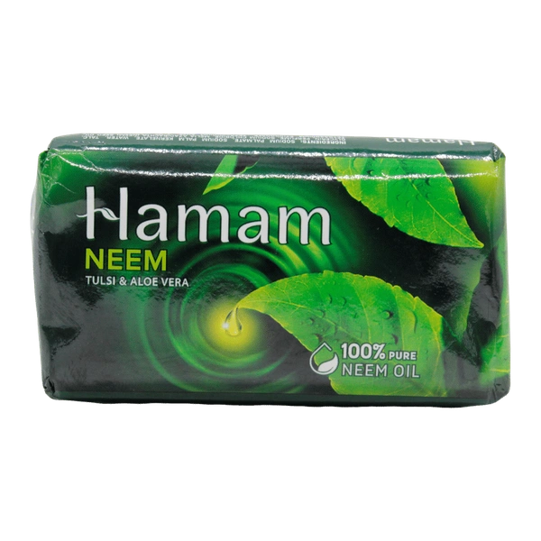 Hamam Neem, Tulsi & Aloe Vera Soap, 100% Pure Neem Oil, 100 g