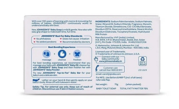 Johnsons Baby Soap 75G