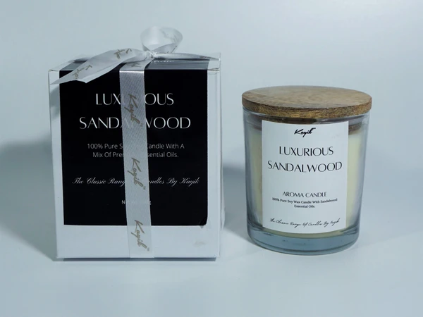 LUXURIOUS SANDALWOOD AROMA CANDLE 