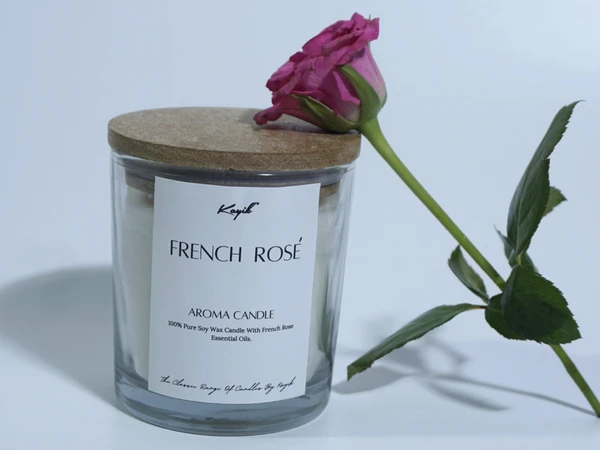 FRENCH ROSE AROMA CANDLE