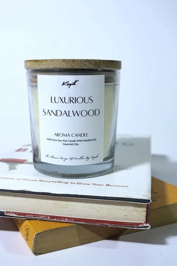 KAYIK LUXURIOUS SANDALWOOD AROMA CANDLE 