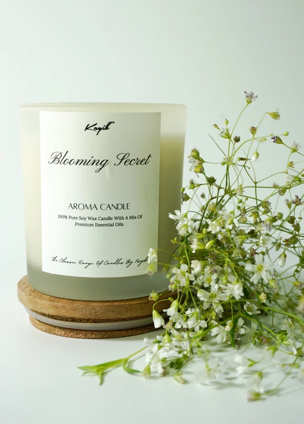 KAYIK BLOOMING SECRET AROMA CANDLE  - Floral Fragrance