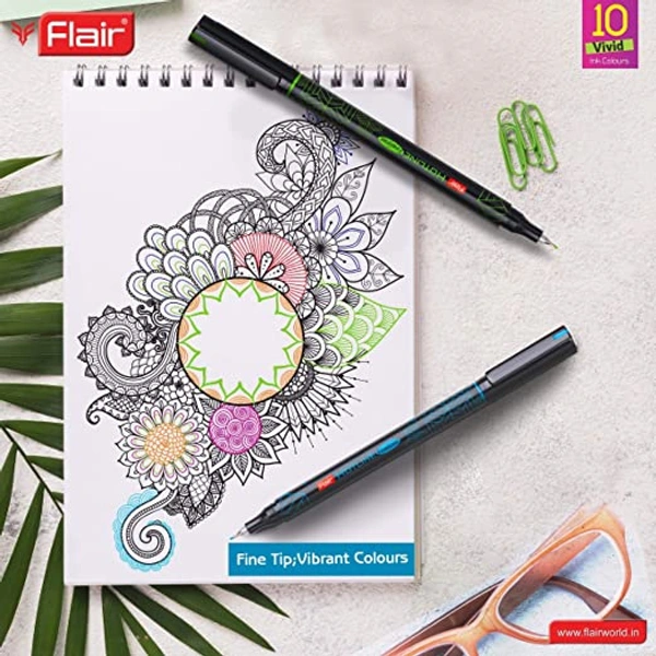 FLAIR DOMSX1 PENCIL  - 172mm length each, 10 colours