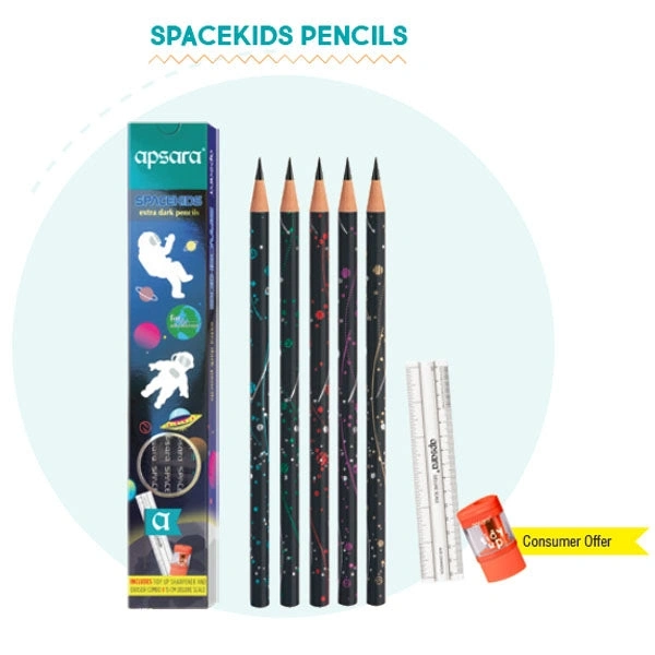 APSARA SPACEKIDS EXTRA DARK PENCIL 