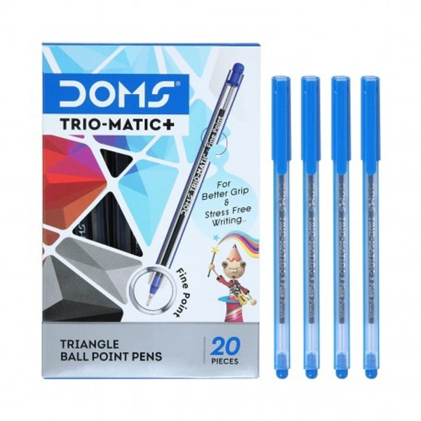 DOMS TRIO-MATIC+ PEN - Blue