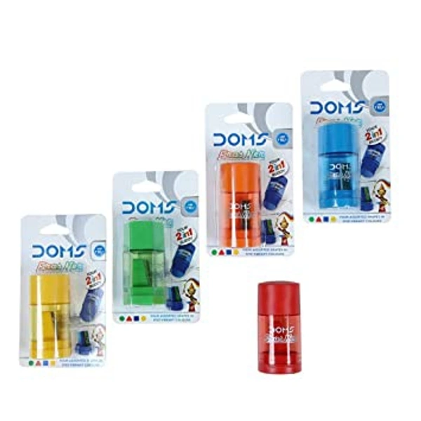 DOMS ERASER & SHARPNER ATACHED SET