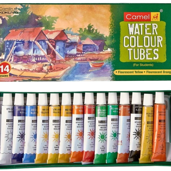 CAMEL WATER COLOUR TUBES14 SHADES