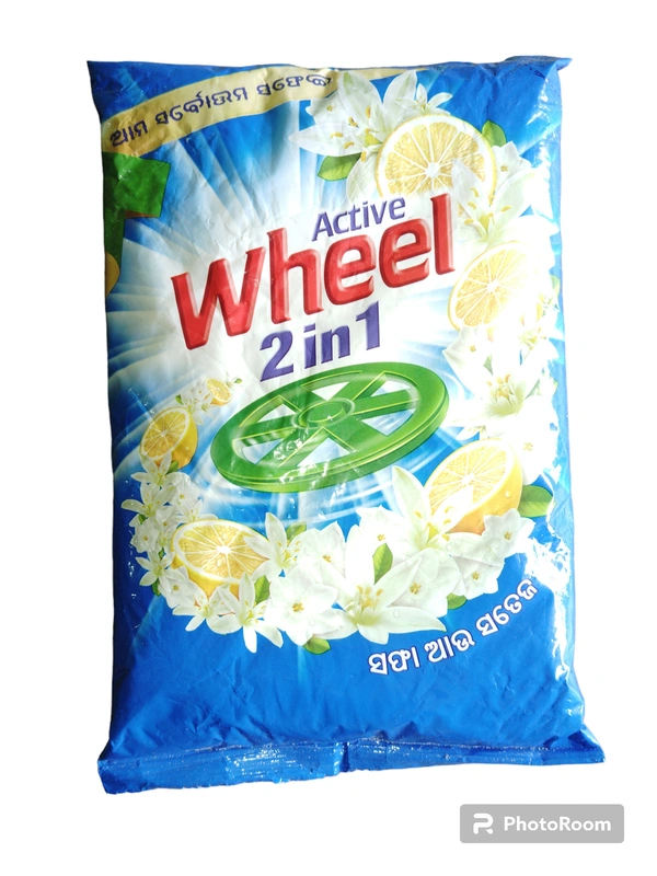 Active Wheel 2in1 Detergent Powder 1 Kg.