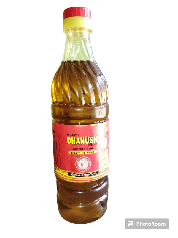 Dhanush Kacchi Ghani Sorso Oil - 500 ml.