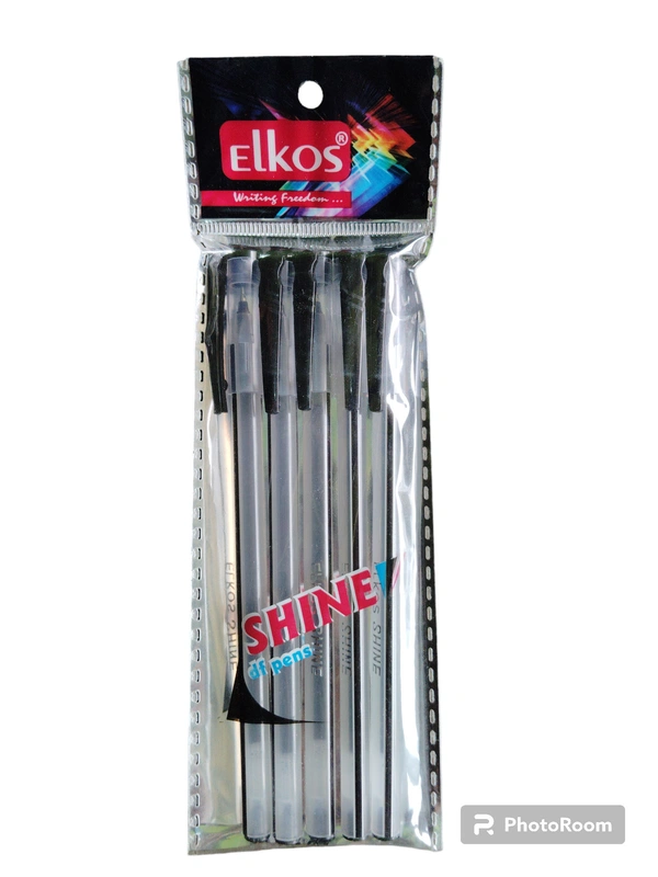 Elkos Shine df Pens (Black Colour)  - Black