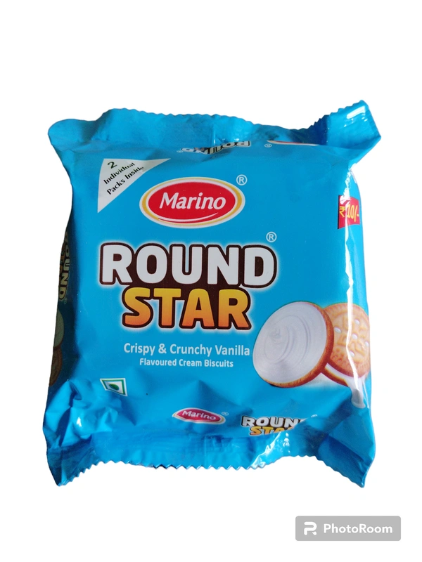 Marino Round Star Cream Biscuits - Bright Turquoise