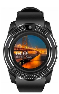 Smart Watch Touch Screen Smart Watch Compatible with All Mobile Phones with Camera, SIM, SD Card Slot Android and iOS Smartphones for Kids Girls Boys Men Women Black - Black, Smart Watch, Pack Of 1