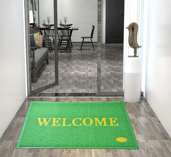 Rubber Door Mat|Anti Slip & Durable Material|Welcome Print for Home Entrance, Office, Shop - Anti Sleep, Pack Of 1