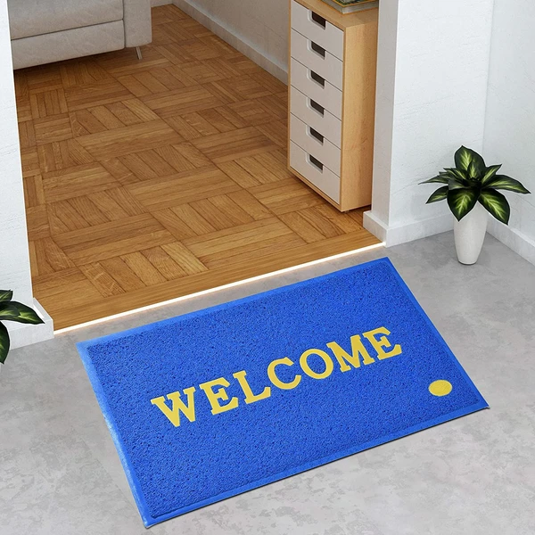Rubber Door Mat|Anti Slip & Durable Material|Welcome Print for Home Entrance, Office, Shop - Anti Sleep, Pack Of 1