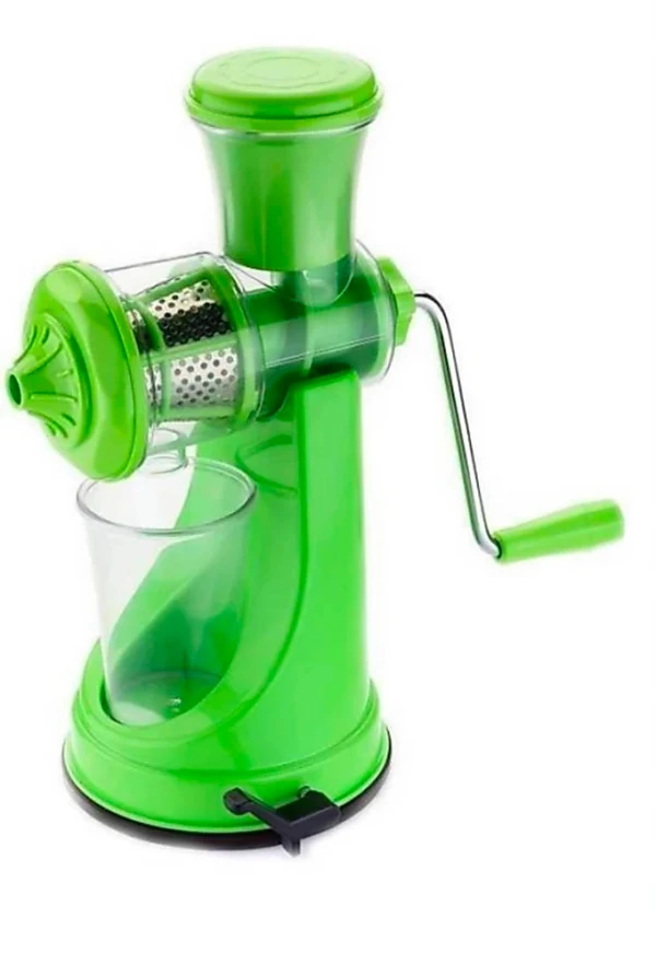 Fruit Juicer | Plastic Juicer with Steel Handle | Hand Juicer | Portable, Easy Operation, Manual Fruit Juicer | Fruit Juicer Machine | Squeeze Healthy Juice | Diwali Gifting - Green, Hand Juicer, Pack Of 1