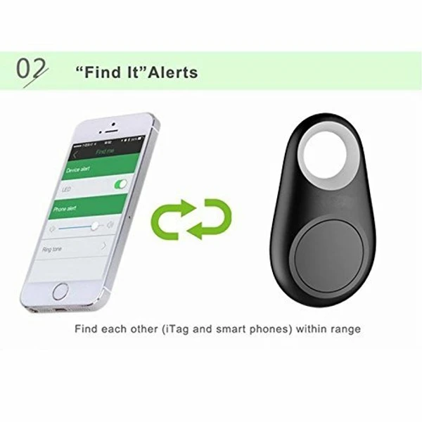 Smart Key Finder Locator GPS Tracking Device for Kids Boys Girls Pets Cat Dog Keychain Wallet Luggage Anti-Lost Tag Alarm Reminder Selfie Shutter. - Anti Lose Device, Pack Of 1