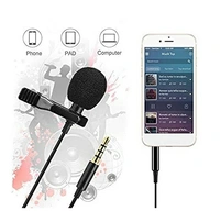 3.5mm mic Clip Microphone for YouTube,TIK Tok Collar Mike for Voice Recording, Mobile, Pc, Laptop, Android Smartphones, DSLR Camera - Black, Mic, Pack Of 1