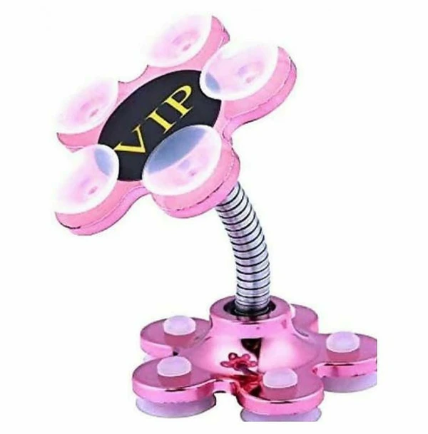 VIP Sucker Mobile Stand rotatable , Mobile Stand for Table and Bed , Mobile Stand for Table , Sucker Stand / Mobile Stand Holder , Multi Angle Adjustable , Multicolor - Pack Of 1, VIP Mobile Stand