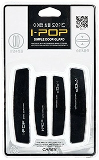 Universal Anti Scratch I Pop Car Door Edge Guard Bumper Scratch Protector Compatible with All Cars Black Colour (Set of 4) - Best For Car Door Safety, Set Of 1