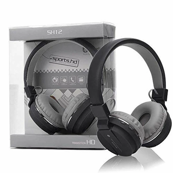 Comfortable Over Ear Wireless Universal Bluetooth Headphone/Headset with FM and SD Card Slot for Music and Calling Control  - Pack Of 1, Headphone Foldable