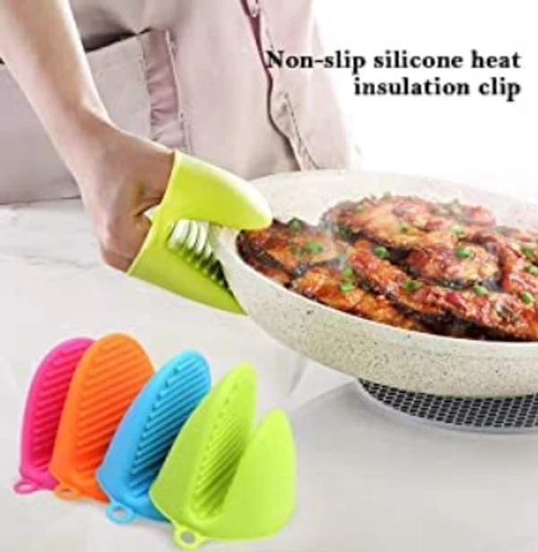 Silicone Pinch Grip Mitten Oven Mitt Gripper Grip Kitchen Potholder Utensil Tool  - Pakad, Pack Of 2 Piece