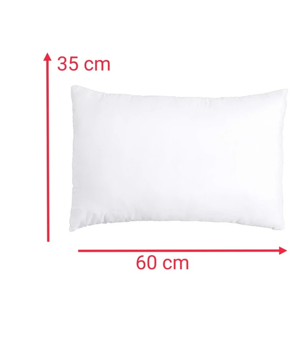 Microfiber Pillow, 35 Inch X 60 Inch, White, 2 Pieces - Pillow Set, Pack Of 2 Piece