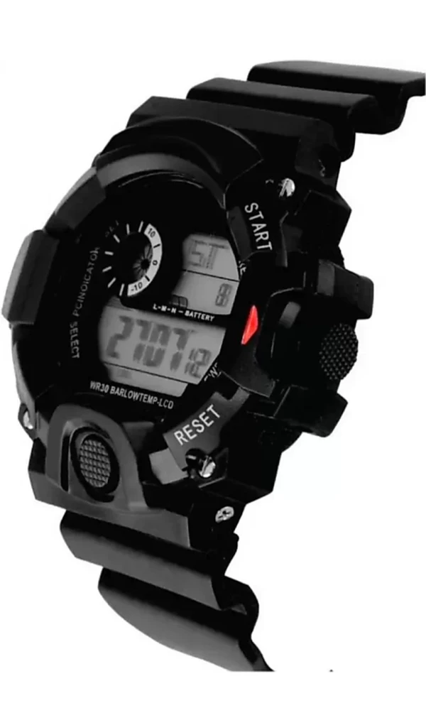 Multi Functional Sports Digital Black Dial Men's Watch - Black, Digital Watch, Pack Of 1