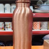Original Plain Copper Bottles for Water 1 Litre |100% Pure Copper Water Bottle Leak Proof and Joint Less Ayurveda and Yoga Health Benefits - Copper Bottle, Pack Of 1