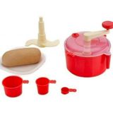 Plastic 3 in 1 Chop & Churn Manual Automatic Atta Roti Dough Maker with Measuring Cups for Home and Kitchen - Multicolor (Atta Maker) - Dough Maker, Pack Of 1