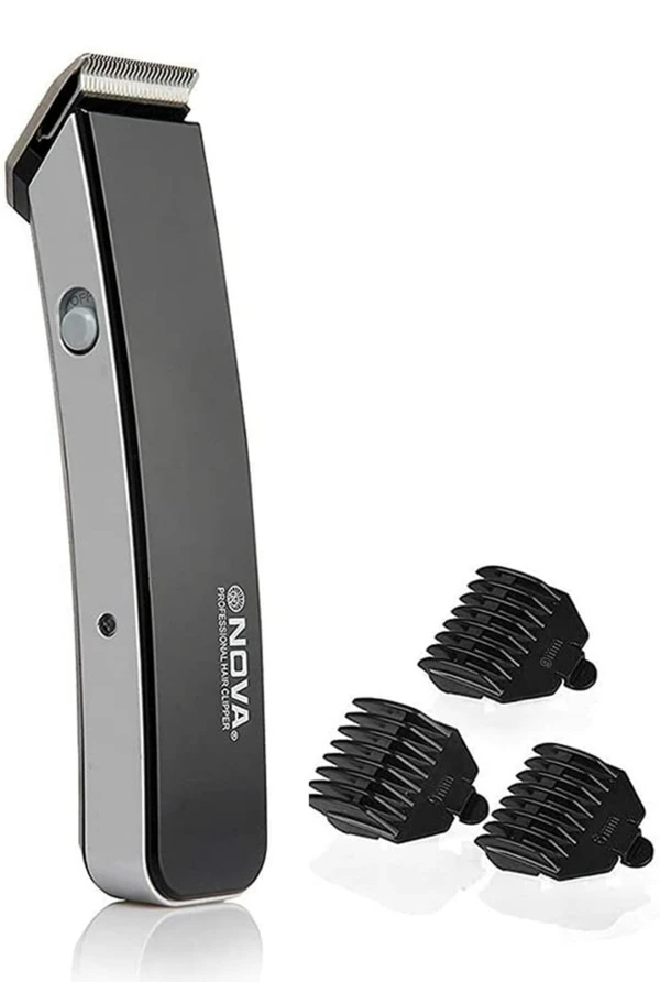 Rechargeable Cordless Beard Trimmer for Men (Black) & Nova NHT - 1047 Pro Skin Advance Rechargeable Cordless Beard Trimmer for Men - Trimmer, Pack Of 1