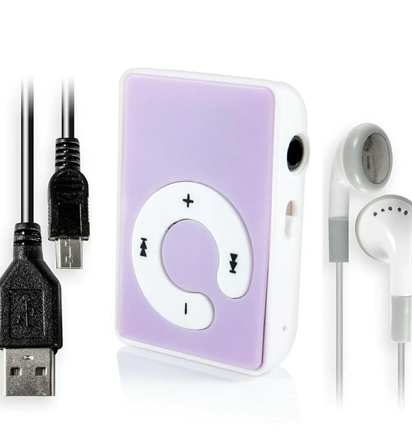 Mp3 player Portable and Mini Design Comes with Micro-SD/TF Card Slot Supports MP3 Format Audio Files. Designed for Playing your Favorite Music and Enjoying the Music FREEly and Conveniently Elegant and Terrific GIFT for Friends and Family Equipped with USB Cable.Mp3 player Play your favorite songs on this amazing MP3 - MP3 With Earphone, Pack Of 1