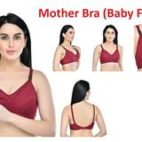 Women's Breastfeeding Maternity Full Cup Cotton Hosiery Feeding Bra  - Salomie, 34C, Pack Of 1