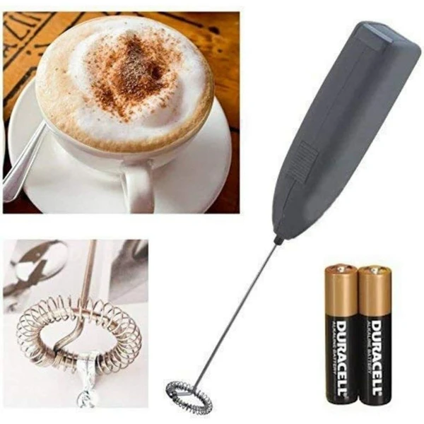 Battery Operated Handheld Milk Wand Mixer Frother for Latte Coffee Hot Milk, Milk Frother for Coffee, Egg Beater, Hand Blender, Coffee Beaterr (STANDARD) - Blander, Pack Of 1