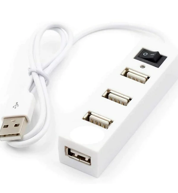 4 Port USB Hub Splitter 3.0- Black Non Slip Ultra Slim High Speed Portable USB Cable Adapter Compatible for Keyboard/MacBook/Mac Pro/Mac Mini/iMac/Surface Pro/XPS/PC/Flash Drive/Mobile HDD - USB Hub, Pack Of 1