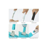Flat Spray Mop, 2 in 1, Liquid Dispenser and Movable Handle, High Absorbent Microfiber, for Wet and Dry Surface, Marble Flooring, Tiles Cleaning - Pack Of 1, Hand Spray Mop