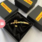 Father Care Personalised Name Bracelet (1 Year Warranty) - Gold, Pack Of 1, Male & Female