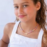 Father Care Fimo Beads 18K Name Necklace for Kids - Kids, Gold, Pack Of 1