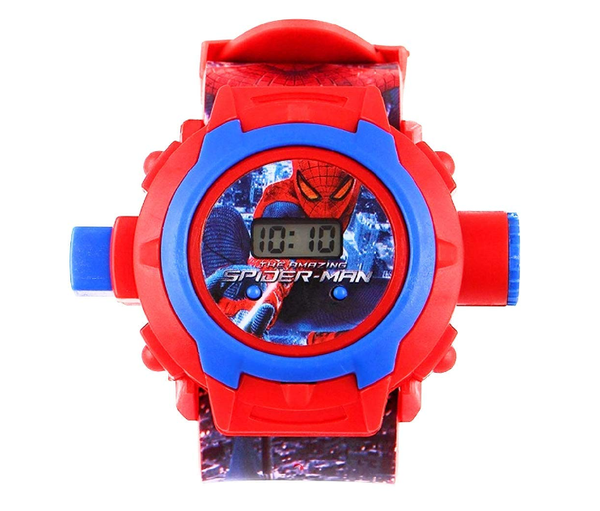 Musvika 24 Images Spiderman/Ben10/ME2 Projector Watch for Kids, Diwali Gift, Birthday Return Gift (Colour May Vary, for Boy) - Toddler