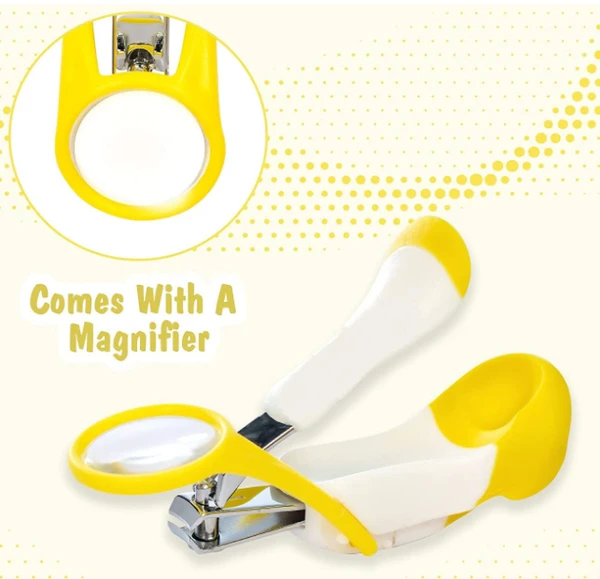 Musvika Baby Nail Clipper with Magnifier Safety Nail Cutter Nail Scissors for New Born Children & Adults - Pack of 1, Toddler