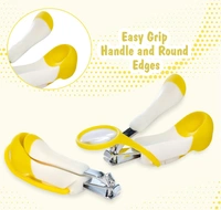 Musvika Baby Nail Clipper with Magnifier Safety Nail Cutter Nail Scissors for New Born Children & Adults - Pack of 1, Toddler