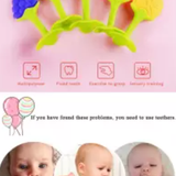 Musvika Baby Teething Crib Silicone Fruit Shaped Teether Nibbler Pacifier Teether (Multicolour) - Toddler
