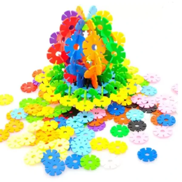 Building Block Toys, Brand New Design Interlocking Plastic Disc Set  (Multicolor)