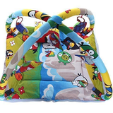 Musvika Little Monkeys Cotton Baby Play Gym Bedding Set with Pillow & Mosquito Net | Newborn/Toddler/Infant | Hanging Toys Soft Comfortable with Thick Base | Cartoon Printed – 0-11 Month - Toddler