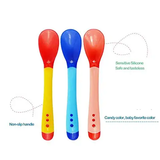 Musvika Silicone Tip Heat Sensitive Baby Infant Feeding Temperature Sensing Spoons 2 Pieces - Toddler