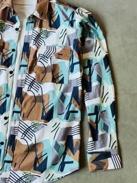 Corduroy Full Sleeve Shirt (XXL)