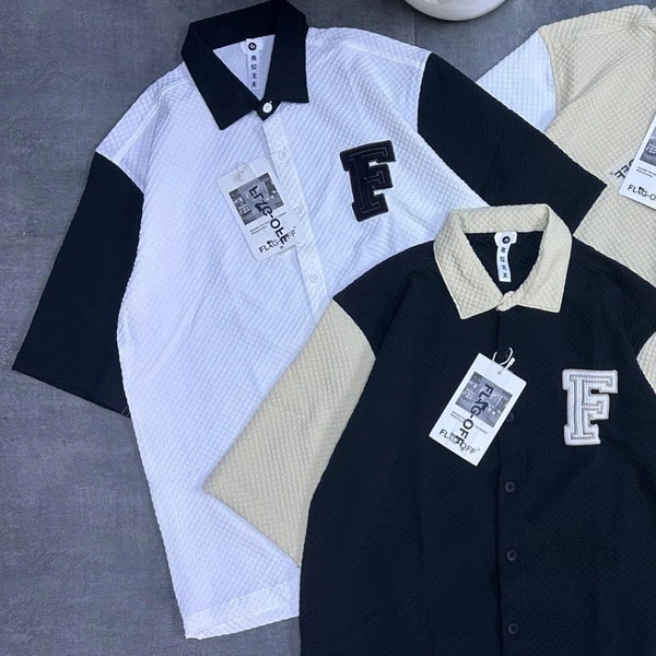 Five Sleeve Embroidery Shirt  (S)
