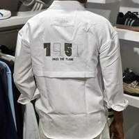 Oversized Backprint Embroidery Shirts (XL)