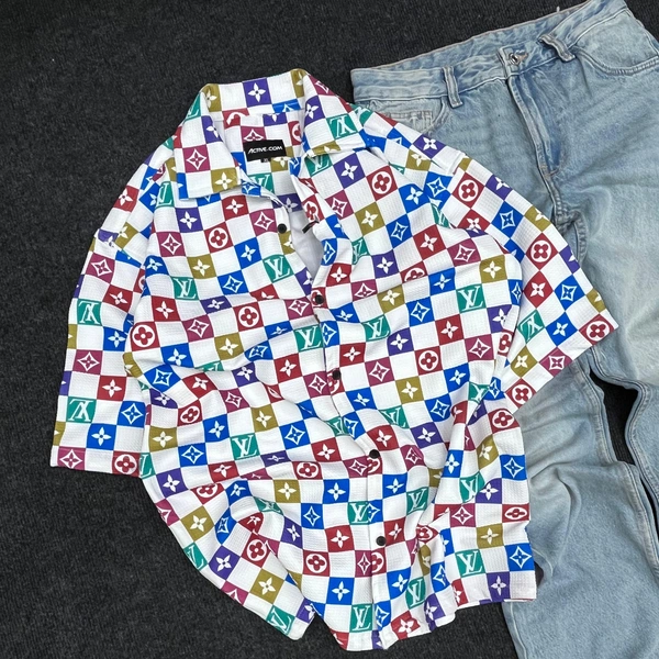 Five Sleeve Shirt + Loose Fit Jeans (M,L,XL)